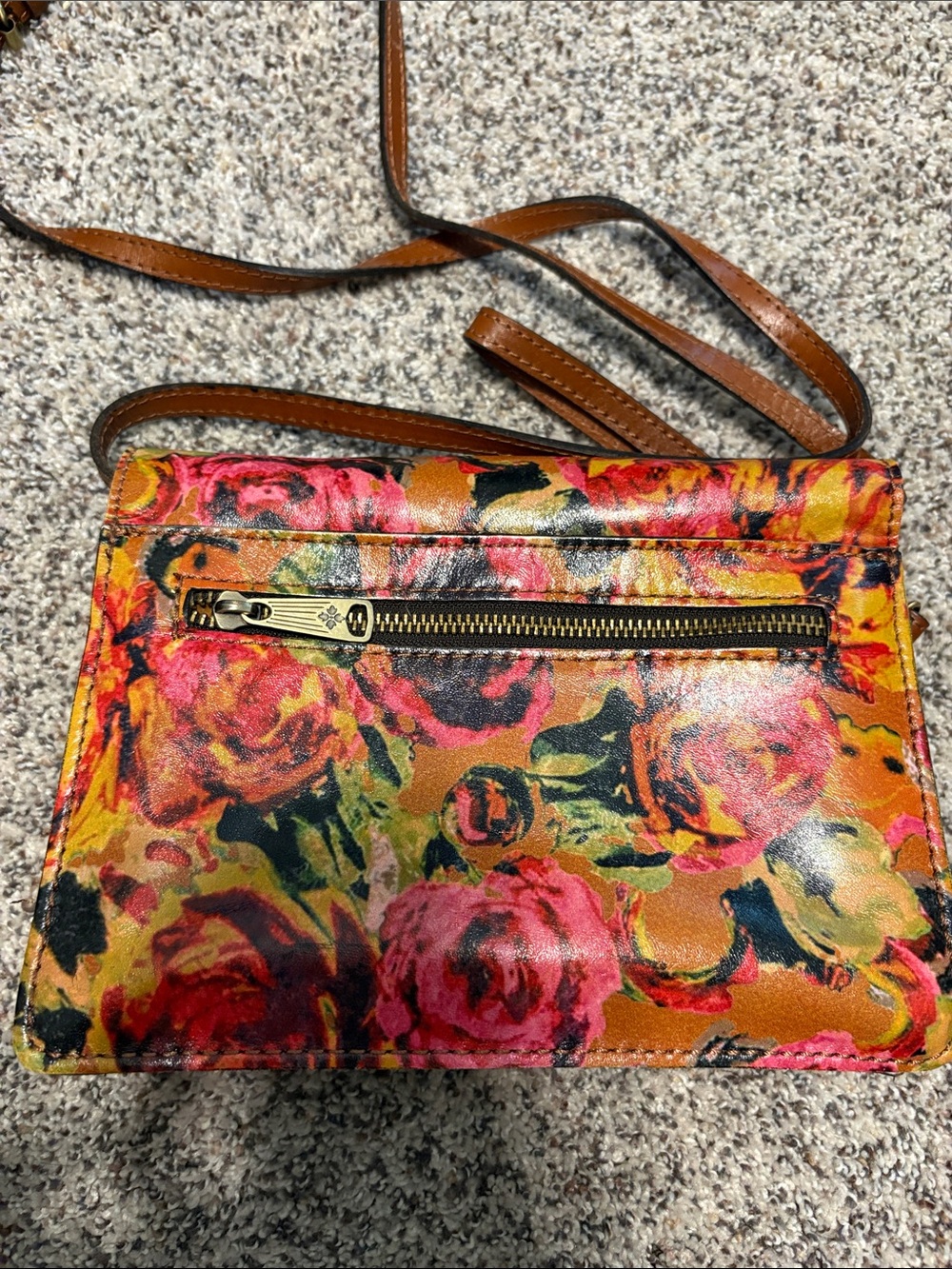 Floral Print Crossbody Bag - Multicolor - Picture 2 of 5